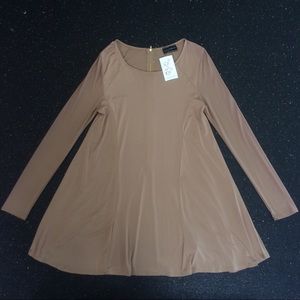 Lila Caramel Tunic Dress
